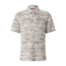 Missoni - Poloshirt mit Muster - Größe XXL - beige Missoni - Poloshirt mit Muster - Größe XXL - beige