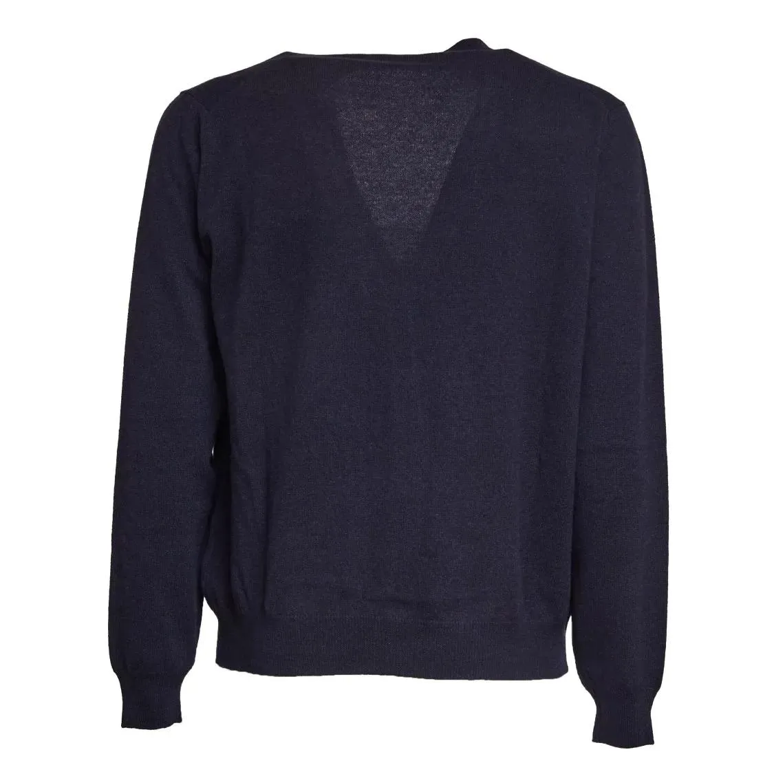 FILIPPO DE LAURENTIIS - Cashmere Blend Cardigan With Ribbed Cuffs - Größe 56 - blau – Bild 3