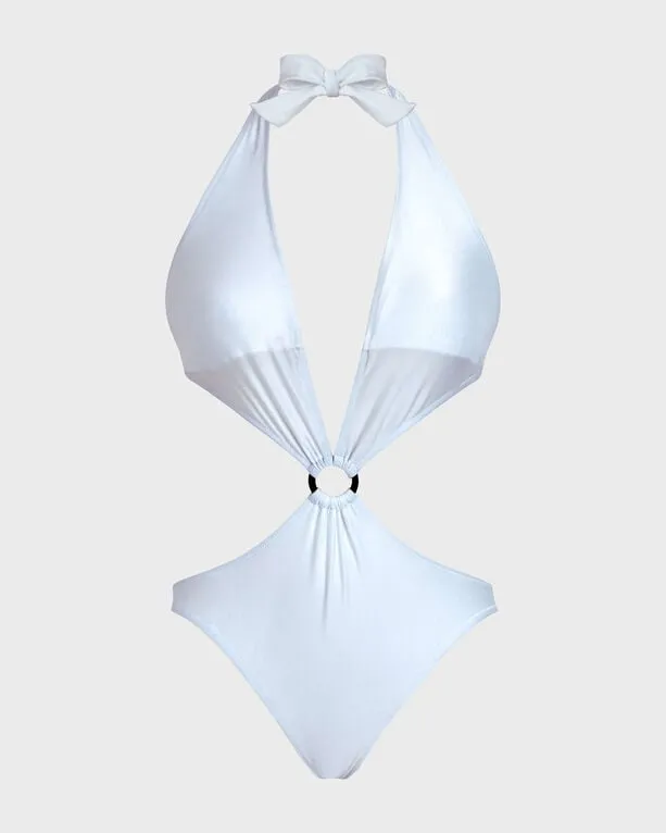 Vilebrequin - Shiny Solid Stretch Trikini Für Damen - Bademode - Fresh - Weiss - Größe M Vilebrequin - Shiny Solid Stretch Trikini Für Damen - Bademode - Fresh - Weiss - Größe M