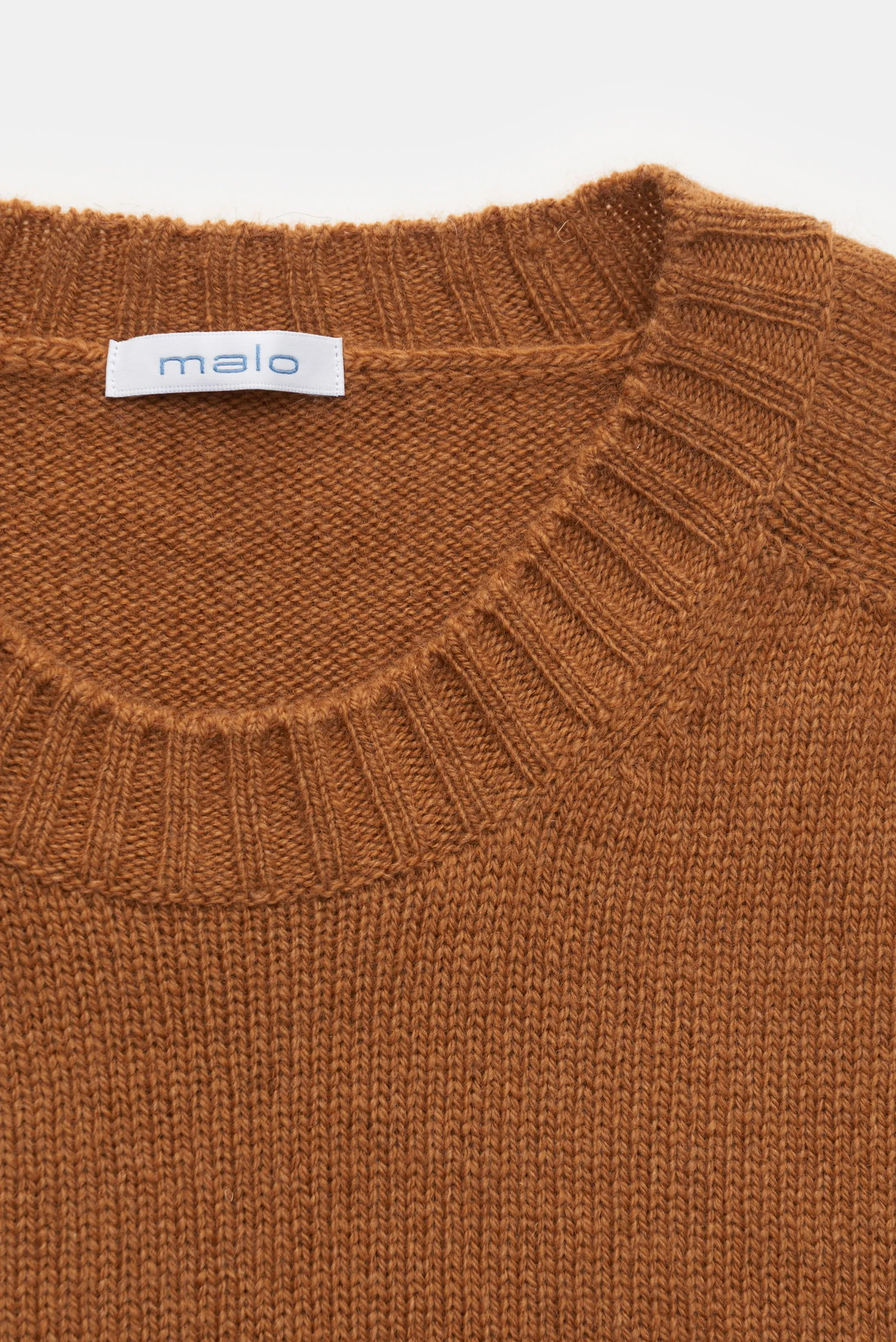 Malo - Herren - Cashmere Rundhalspullover camel – Bild 2