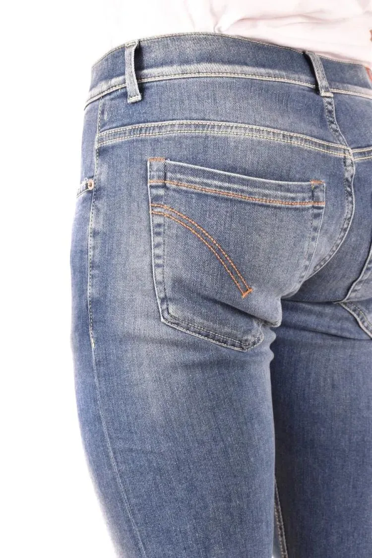 Dondup - Slim Fit Denim Jeans With Classic Blue Wash - Größe 31 - blau – Bild 3