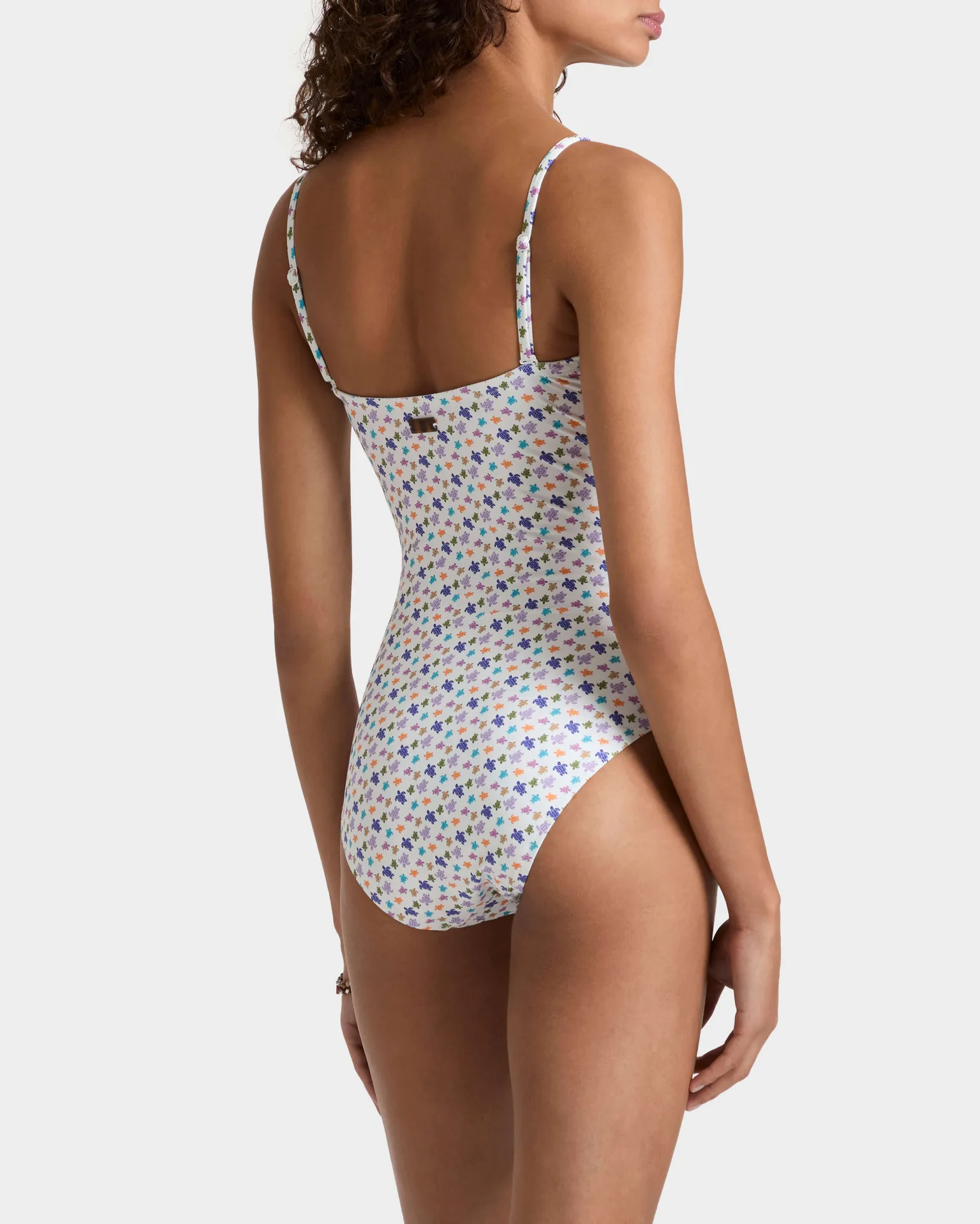 Vilebrequin - Micro Ronde Des Tortues Bustier-badeanzug Für Damen - Bademode - Facette - Weiss - Größe M – Bild 4