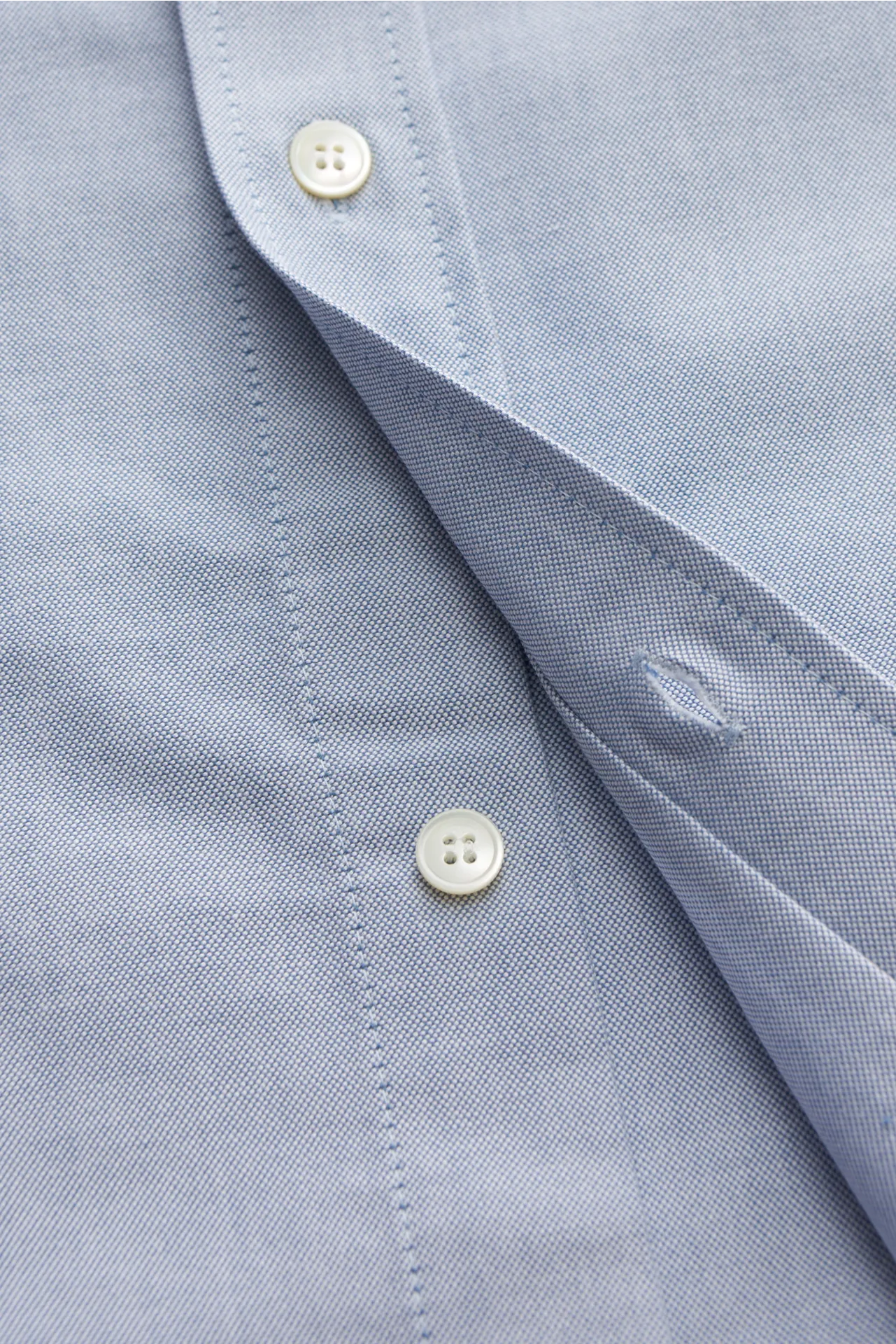 Ami Paris - Herren - Kurzarmhemd Button-Down-Kragen 'Loden' rauchblau – Bild 5