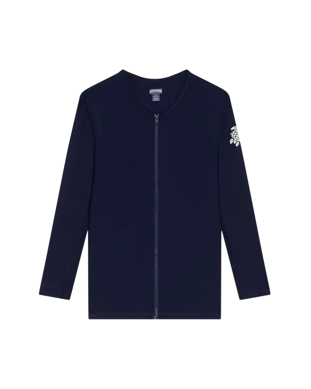 Vilebrequin - Women Long Sleeve Zipper Rashguard Solid - Rashguard - Flynn-z - Blau - Größe XL Vilebrequin - Women Long Sleeve Zipper Rashguard Solid - Rashguard - Flynn-z - Blau - Größe XL