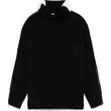 Helmut Lang - Suitcase T Neck Wool Black - Größe M - schwarz Helmut Lang - Suitcase T Neck Wool Black - Größe M - schwarz