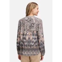 Longbluse mit Stehkragen Longbluse mit Stehkragen