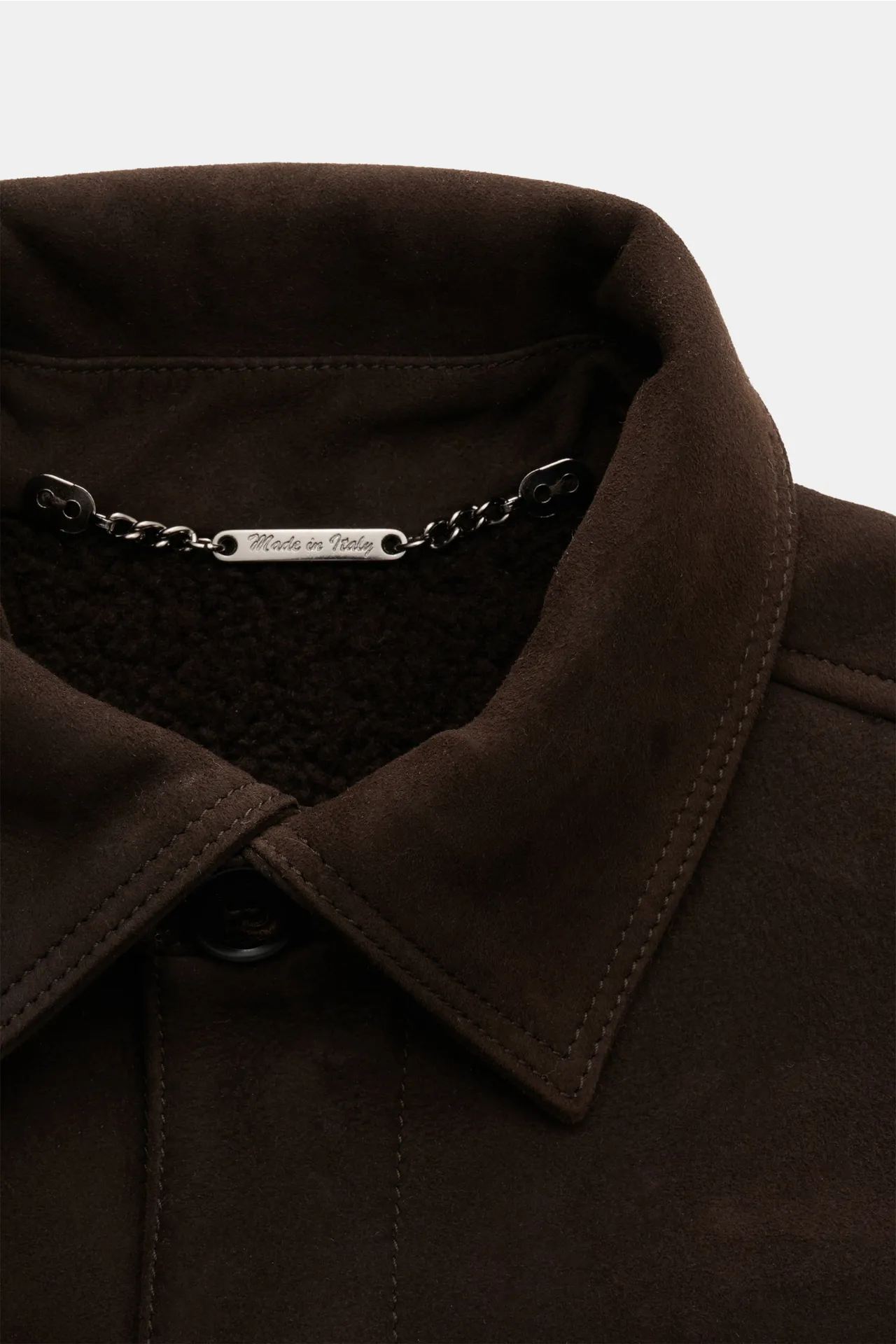 Rifugio - Herren - Lammfelljacke dunkelbraun – Bild 3