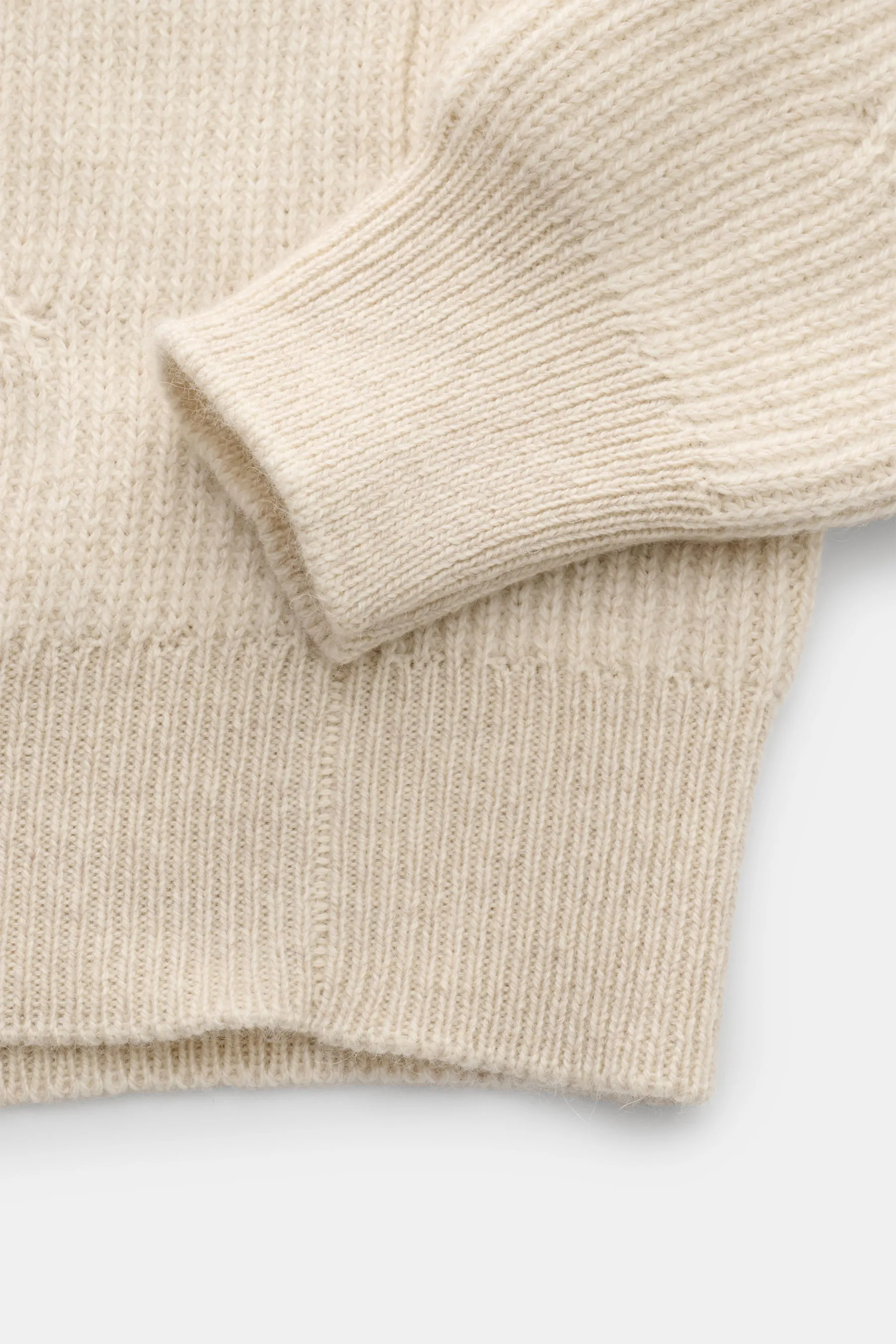Agnona - Herren - Rundhalspullover creme – Bild 3