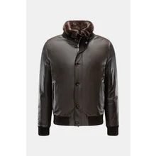 Moorer - Herren - Daunen-Lederblouson %27Cleros%27 dunkelbraun Moorer - Herren - Daunen-Lederblouson %27Cleros%27 dunkelbraun