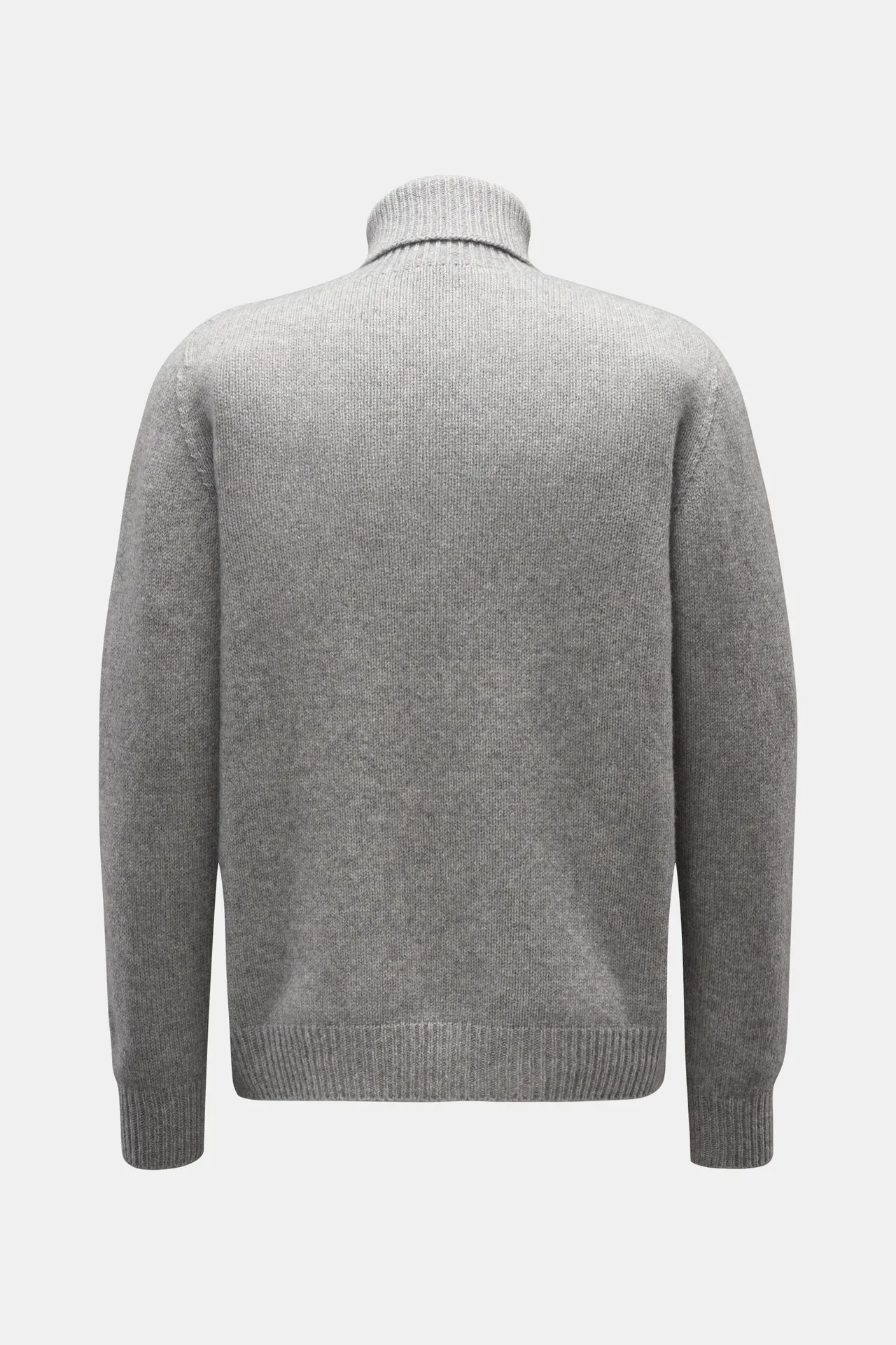 04651/ A trip in a bag - Herren - Rollkragenpullover 'Blended Ricecorn Turtle' grau – Bild 3