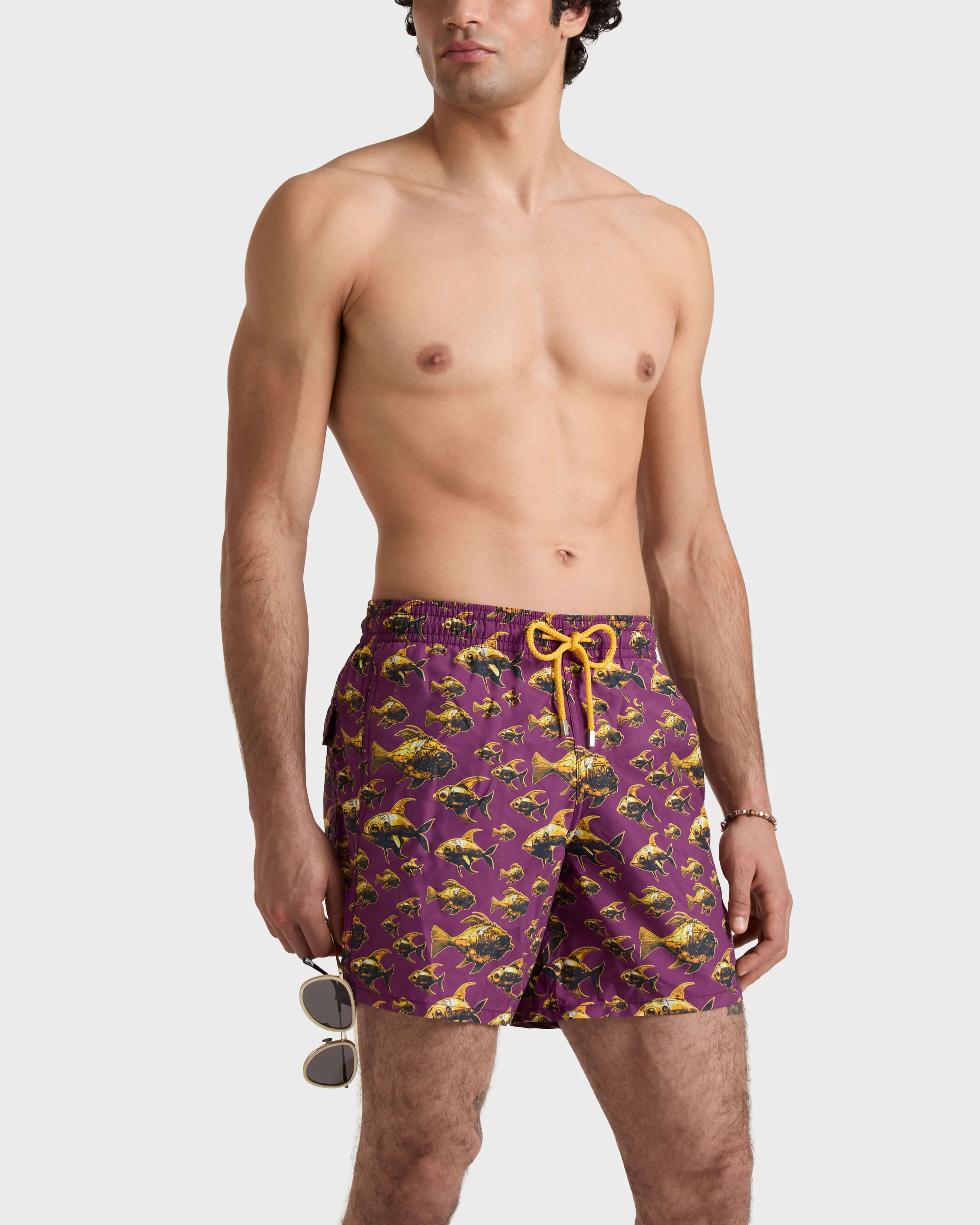 Vilebrequin - Meca Fish Badeshorts Für Herren - Bademode - Moorea - Violett - Größe S – Bild 3