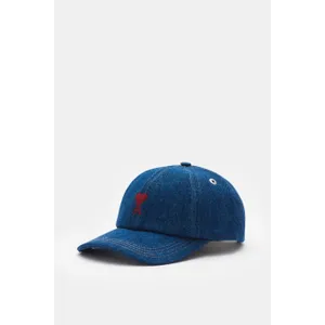 Ami Paris - Herren - Jeans-Baseball-Cap %27Ami de Cœur%27 blau Ami Paris - Herren - Jeans-Baseball-Cap %27Ami de Cœur%27 blau