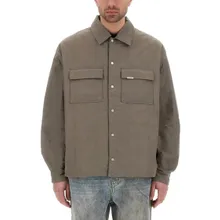 Represent - Quilted Overshirt With Dual Chest Pockets - Größe L - grün Represent - Quilted Overshirt With Dual Chest Pockets - Größe L - grün