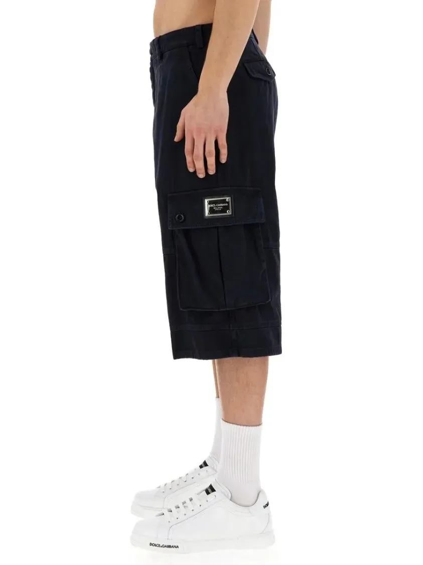 Dolce&Gabbana - Bermuda Cargo - Größe 48 - blau – Bild 2