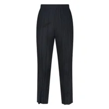 ISSEY MIYAKE PLEATS PLEASE - Pleated Trousers With Modern Tailored Silhouette - Größe II - blau ISSEY MIYAKE PLEATS PLEASE - Pleated Trousers With Modern Tailored Silhouette - Größe II - blau