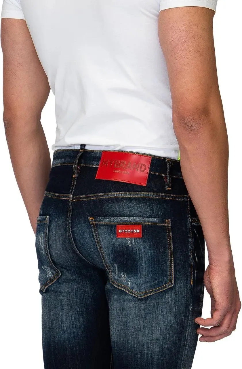 My Brand - MYBRAND RED ON BLUE JEANS BLUE - Größe 36 - blue