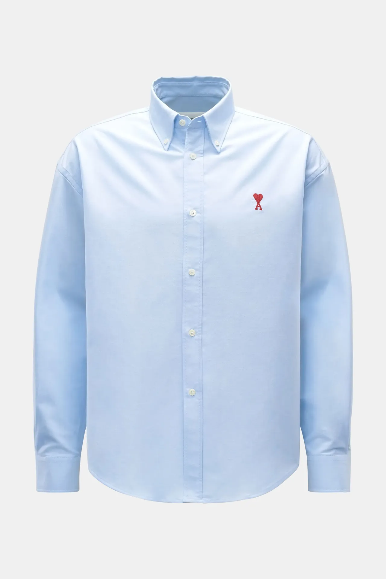 Ami Paris - Herren - Oxford-Hemd Button-Down-Kragen hellblau Ami Paris - Herren - Oxford-Hemd Button-Down-Kragen hellblau