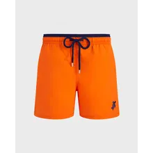 Vilebrequin - Zweifarbige Solid Bicolore Badeshorts Für Herren - Bademode - Moka - Orange - Größe XXL Vilebrequin - Zweifarbige Solid Bicolore Badeshorts Für Herren - Bademode - Moka - Orange - Größe XXL