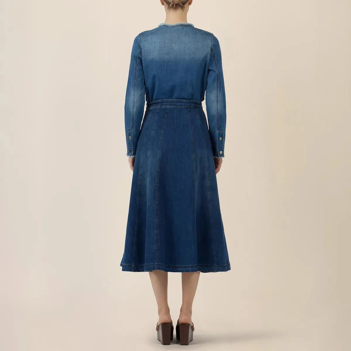 Apart - Maxi Jeans Rock - Größe 42 - blau – Bild 2