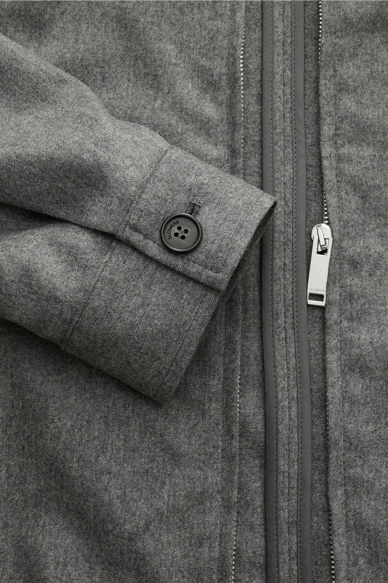 Incotex - Herren - Flanell-Blouson grau – Bild 4