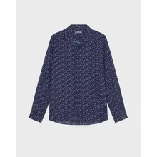 Vilebrequin - Men Cotton Voile Shirt Micro Ronde Des Tortues - Hemd - Caracal - Violett - Größe S Vilebrequin - Men Cotton Voile Shirt Micro Ronde Des Tortues - Hemd - Caracal - Violett - Größe S