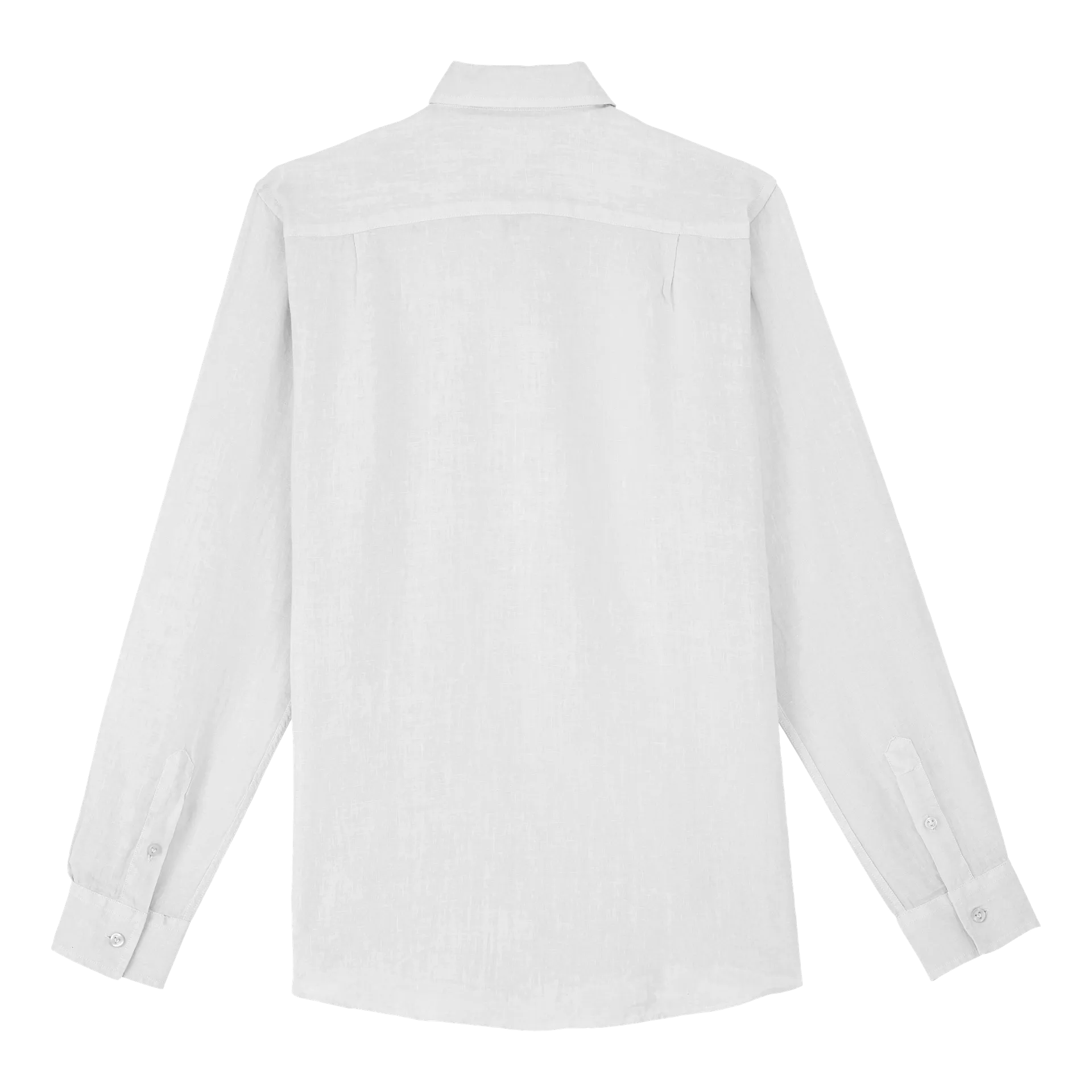 Vilebrequin Einfarbiges Hemd Aus Leinen Für Herren - Caroubis - Weiss - Größe S – Bild 2