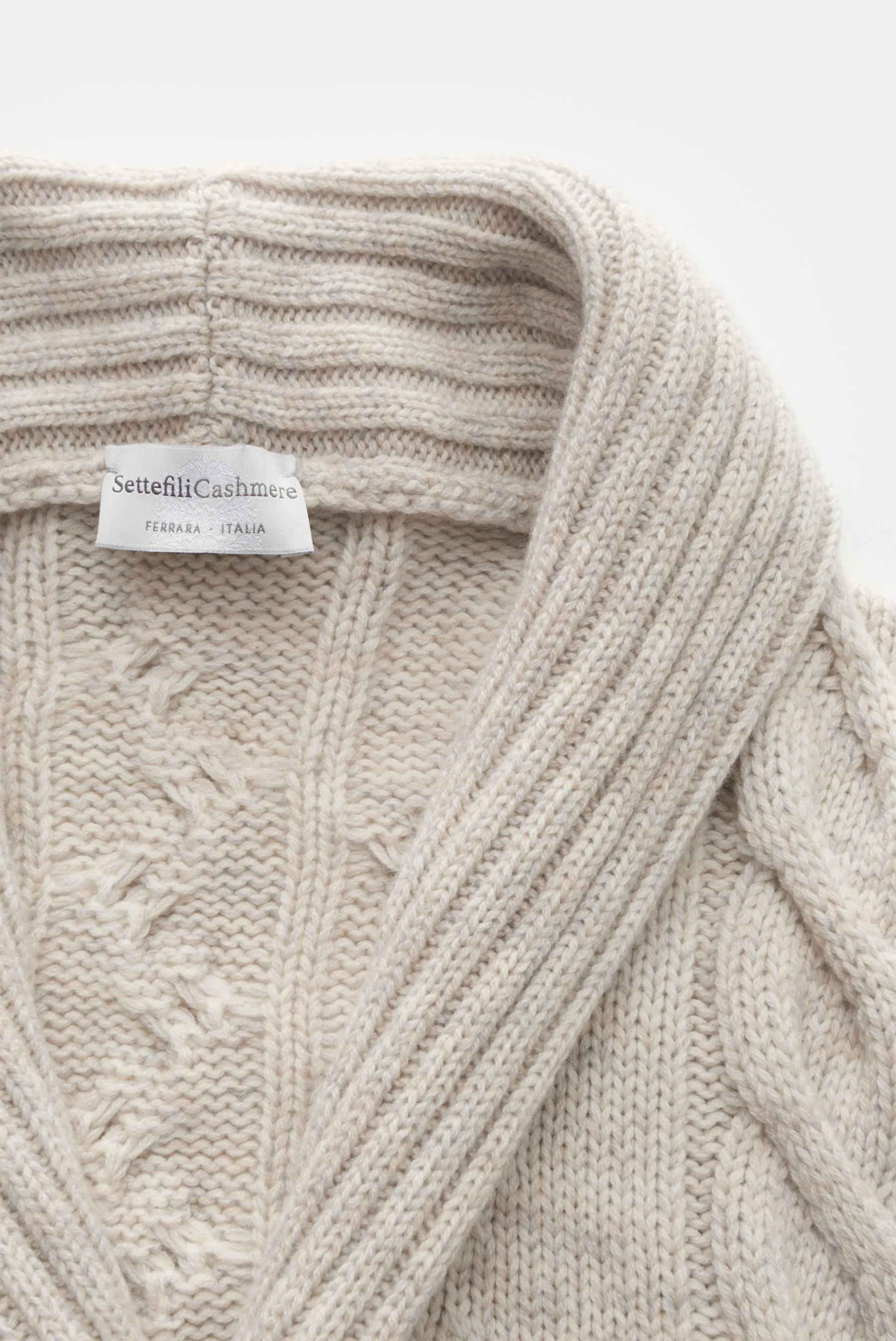 Settefili Cashmere - Herren - Cardigan hellgrau – Bild 2