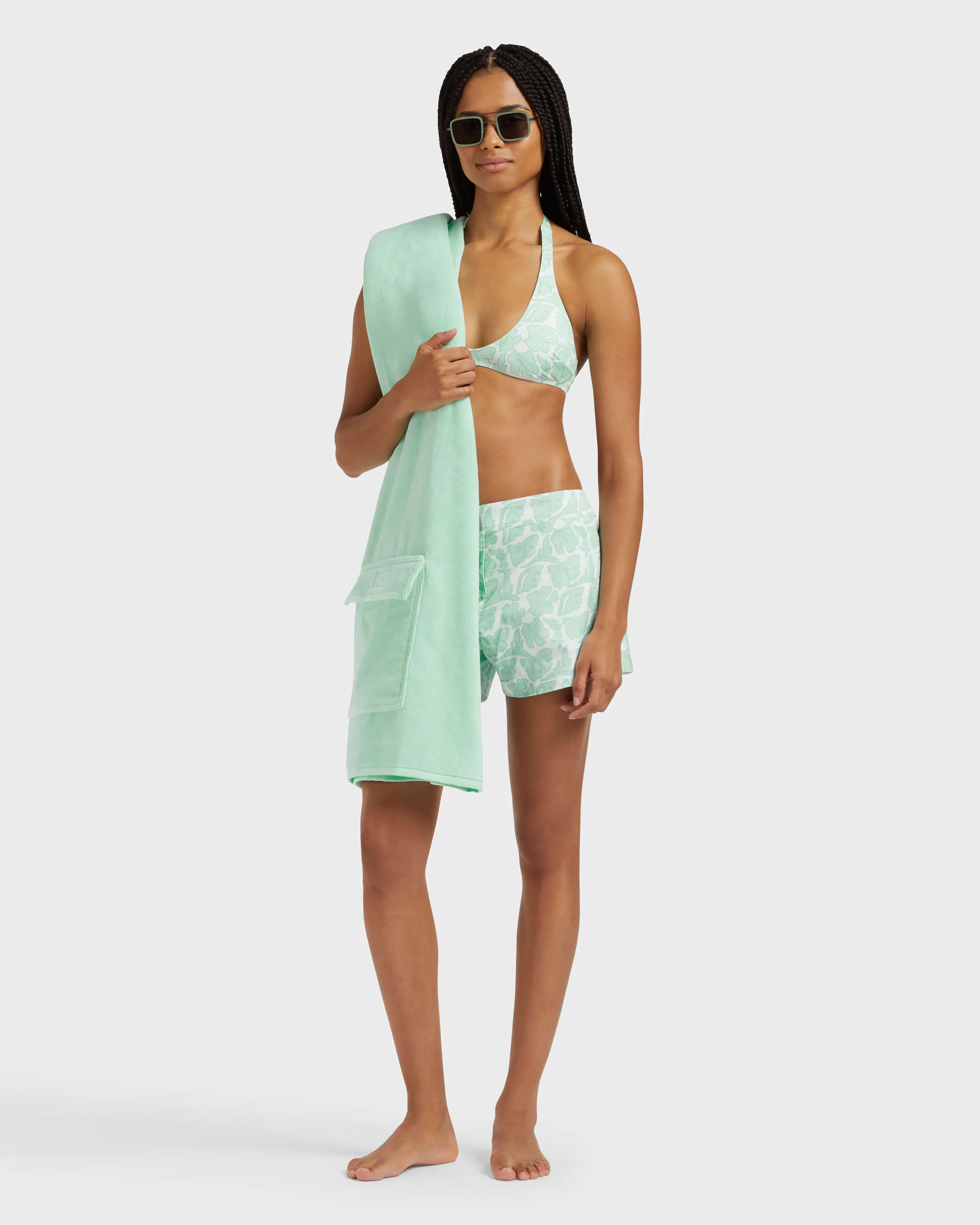 Vilebrequin - Seashells Badeshorts Mit Flachem Bund Für Damen - Shorty - Ferise - Weiss - Größe XS – Bild 5