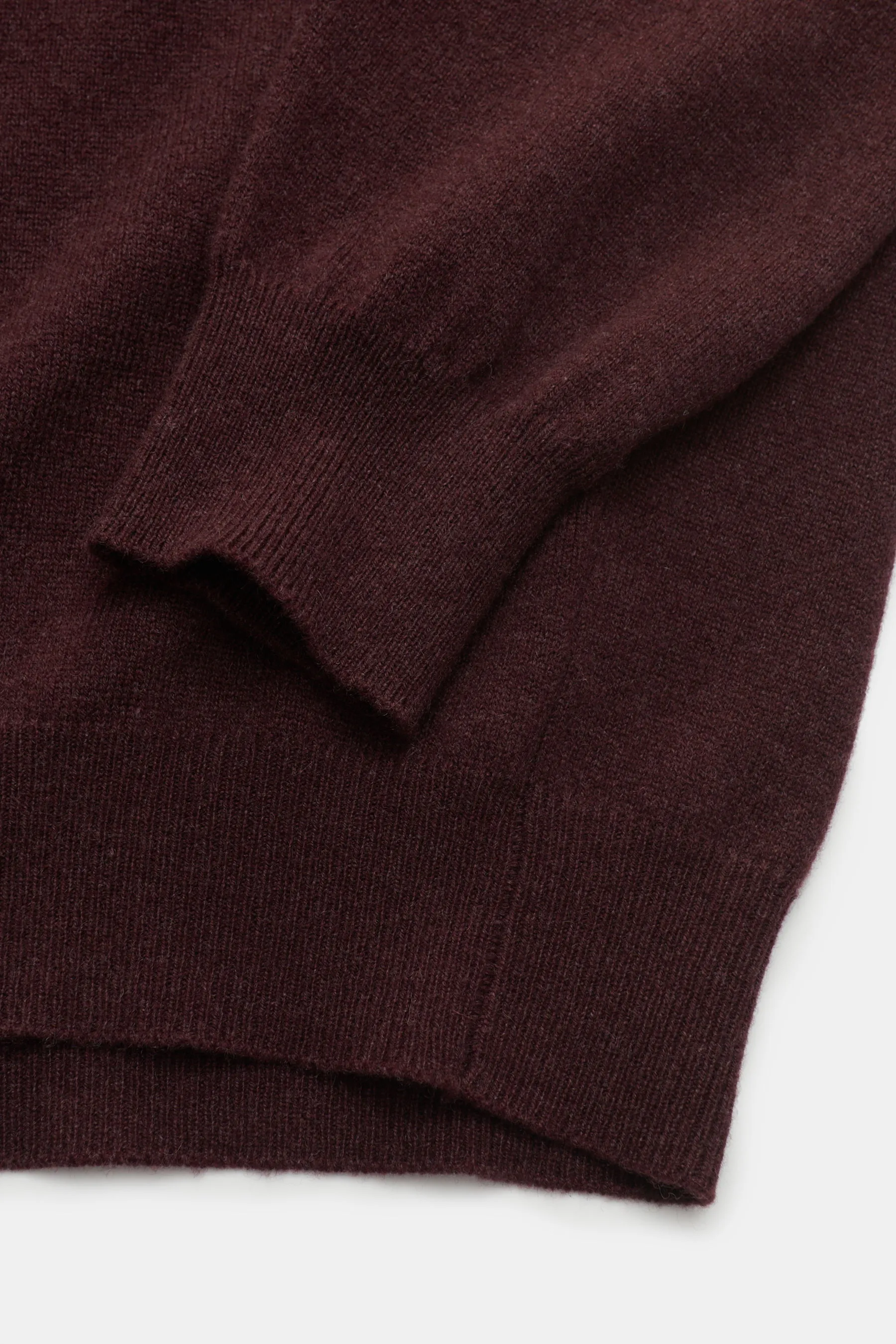Aida Barni - Herren - Cashmere Rundhalspullover bordeaux – Bild 3