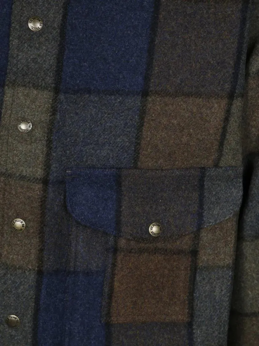 Filson - Checkered Pattern Men's Shirt Jacket With Buttoned - Größe M - bunt – Bild 2