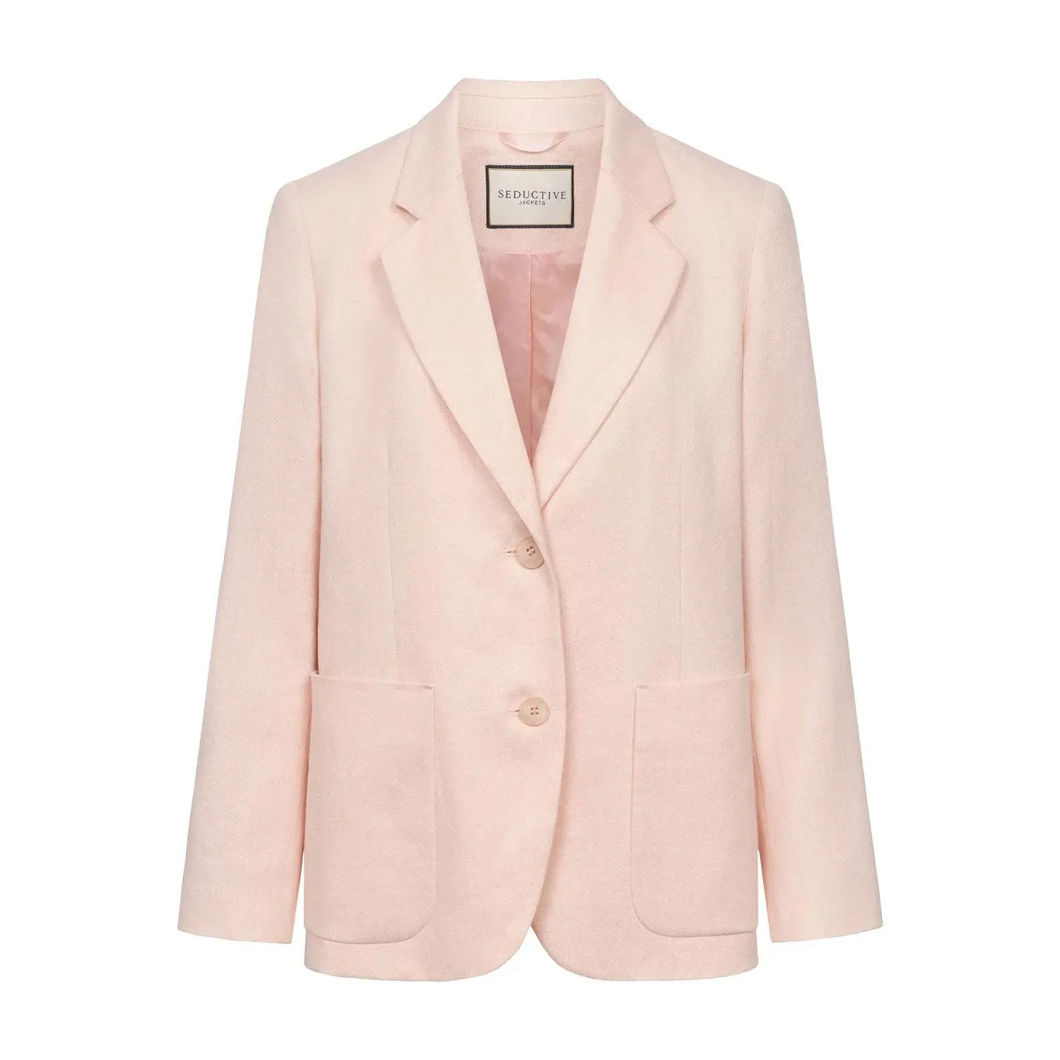 Seductive - Blazer Carette aus Leinenmix - Größe 38 - rosa Seductive - Blazer Carette aus Leinenmix - Größe 38 - rosa