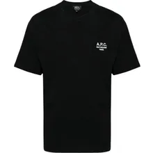 A.P.C. - t shirt en coton raymond a logo brode 3 - Größe M - schwarz A.P.C. - t shirt en coton raymond a logo brode 3 - Größe M - schwarz