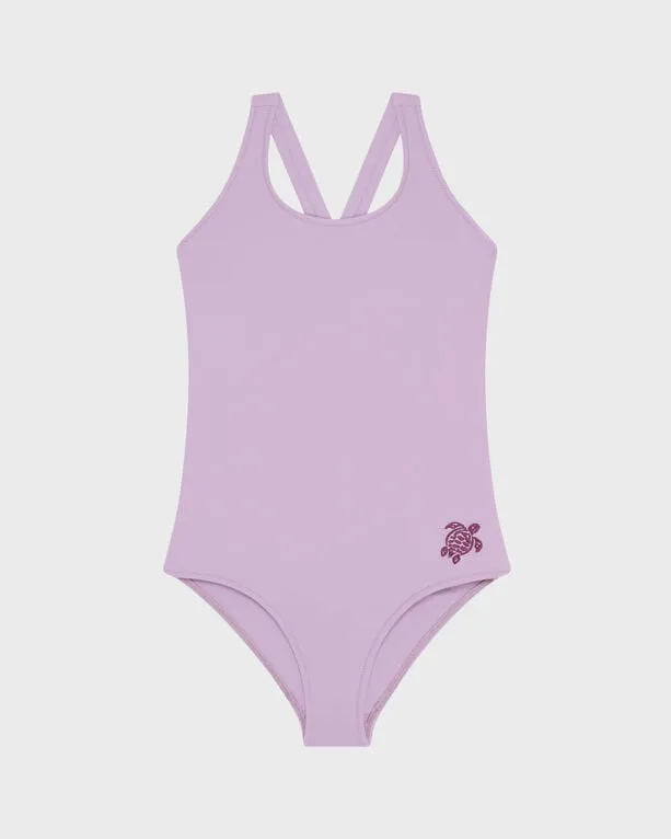 Vilebrequin - Girls Cross-back One-piece Swimsuit Solid - Bademode - Ginx - Violett - Größe 8 Vilebrequin - Girls Cross-back One-piece Swimsuit Solid - Bademode - Ginx - Violett - Größe 8
