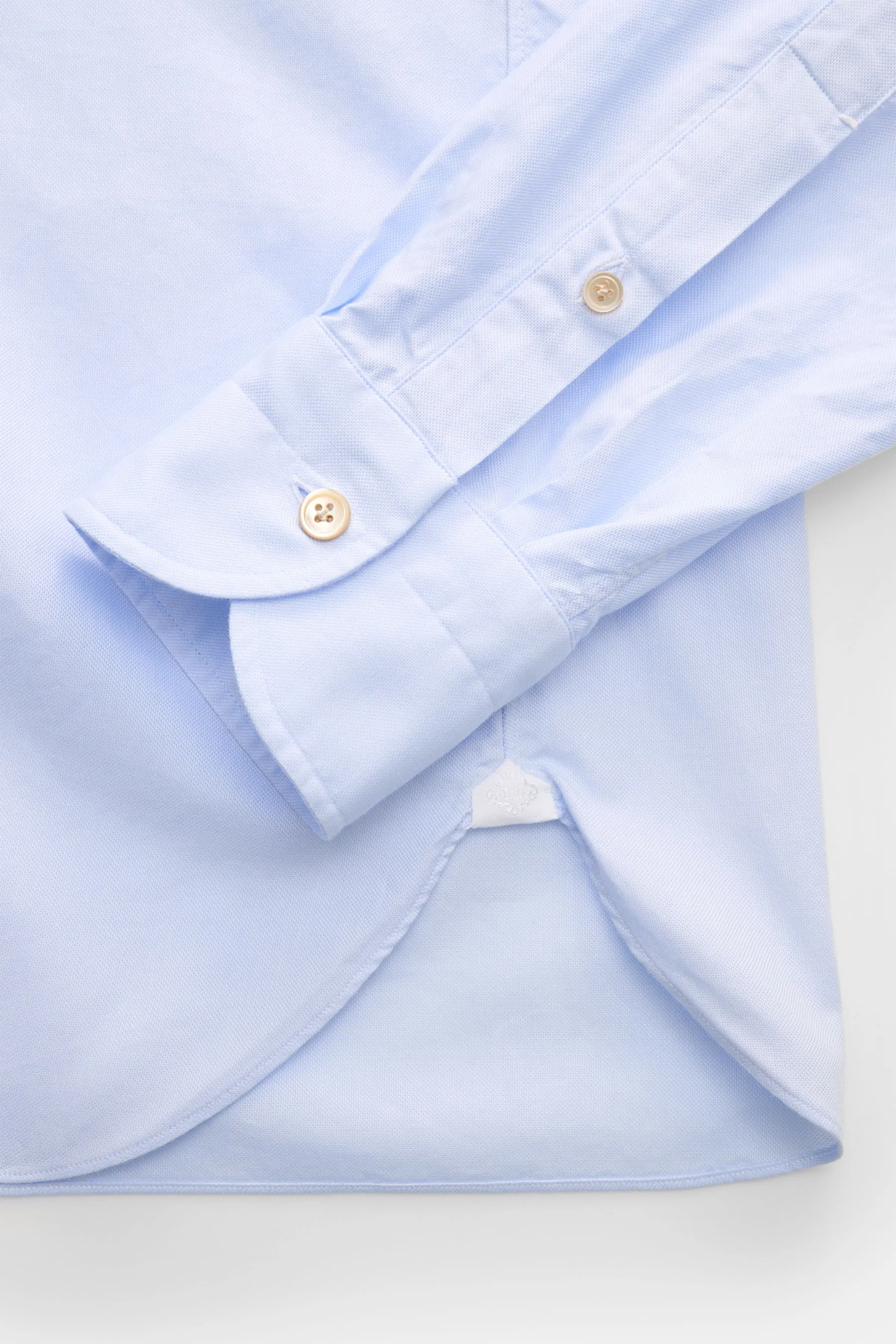 Borrelli - Herren - Oxford-Hemd 'Ettore' Button-Down-Kragen hellblau – Bild 3