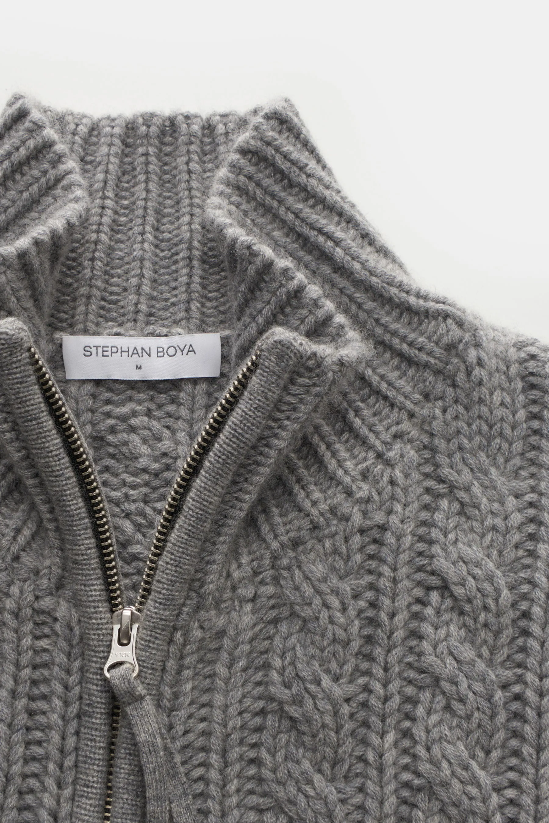 Stephan Boya - Herren - Cashmere Strickjacke 'Blake' grau – Bild 2