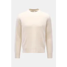 Lunaria Cashmere - Herren - Cashmere Rundhalspullover creme Lunaria Cashmere - Herren - Cashmere Rundhalspullover creme