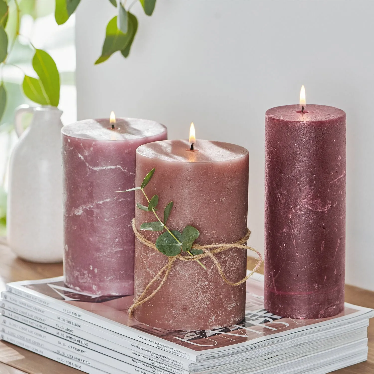 Kerze 3er Set Salis – Bild 2