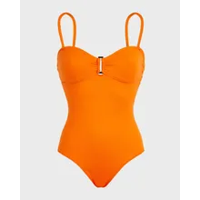 Vilebrequin - Solid Bandeau-badeanzug Für Damen - Bademode - Lucette - Orange - Größe XS Vilebrequin - Solid Bandeau-badeanzug Für Damen - Bademode - Lucette - Orange - Größe XS