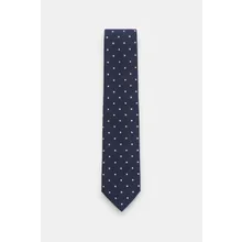 Bigi - Herren - Seidenkrawatte %27Loira%27 navy/silbergrau gepunktet Bigi - Herren - Seidenkrawatte %27Loira%27 navy/silbergrau gepunktet