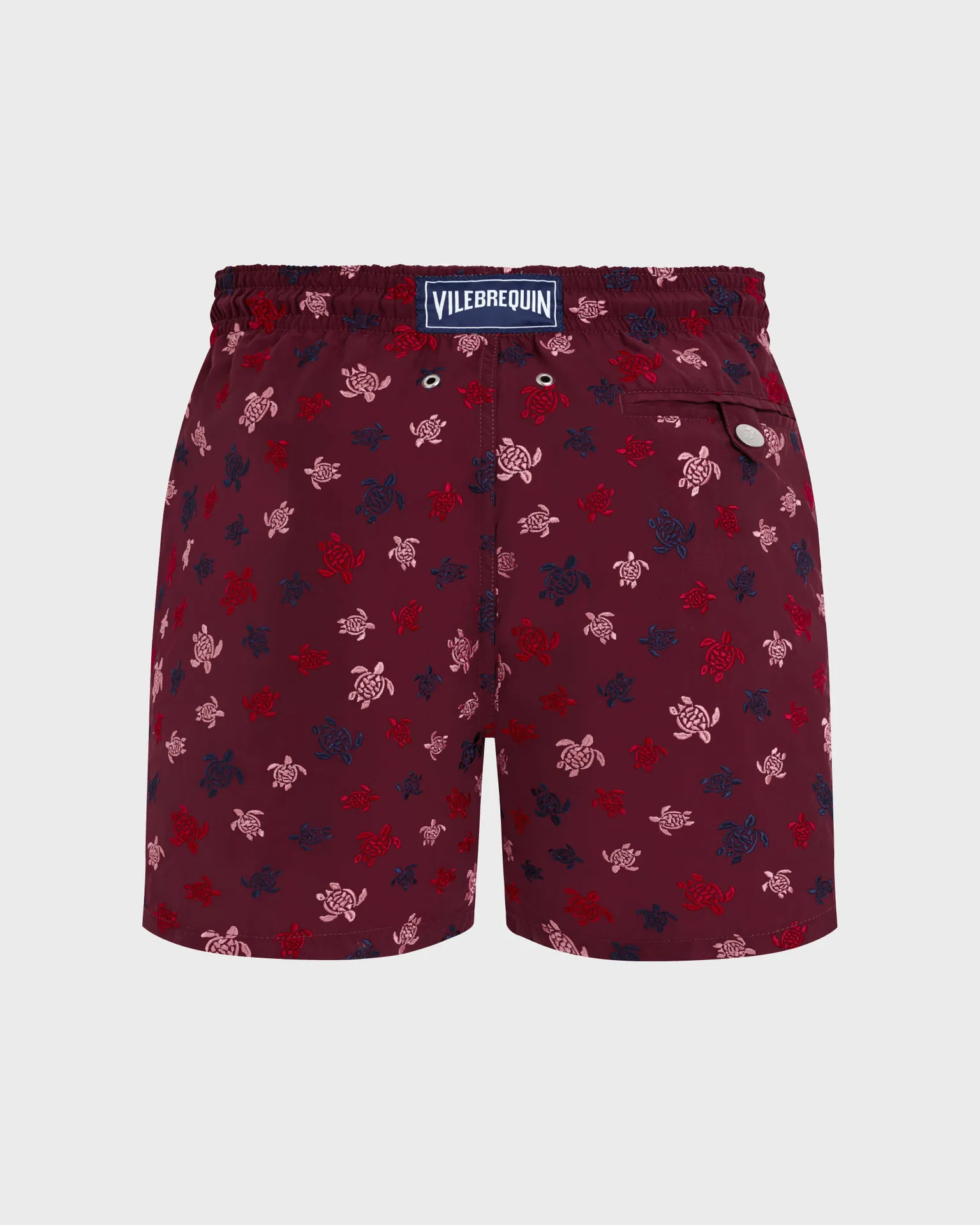 Vilebrequin - Micro Ronde Des Tortues Badeshorts Mit Stickerei Für Herren – Limitierte Serie - Bademode - Mistral - Rot - Größe M – Bild 2