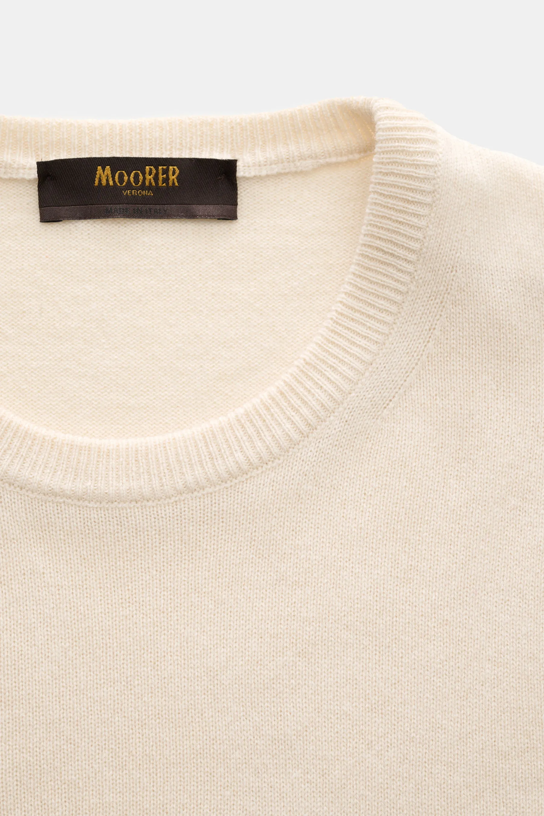 Moorer - Herren - Rundhalspullover 'Orvieto' creme – Bild 2