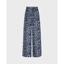 Vilebrequin - Waves Seidenhose Mit Weitem Bein Für Damen - Hose - Line - Blau - Größe L Vilebrequin - Waves Seidenhose Mit Weitem Bein Für Damen - Hose - Line - Blau - Größe L