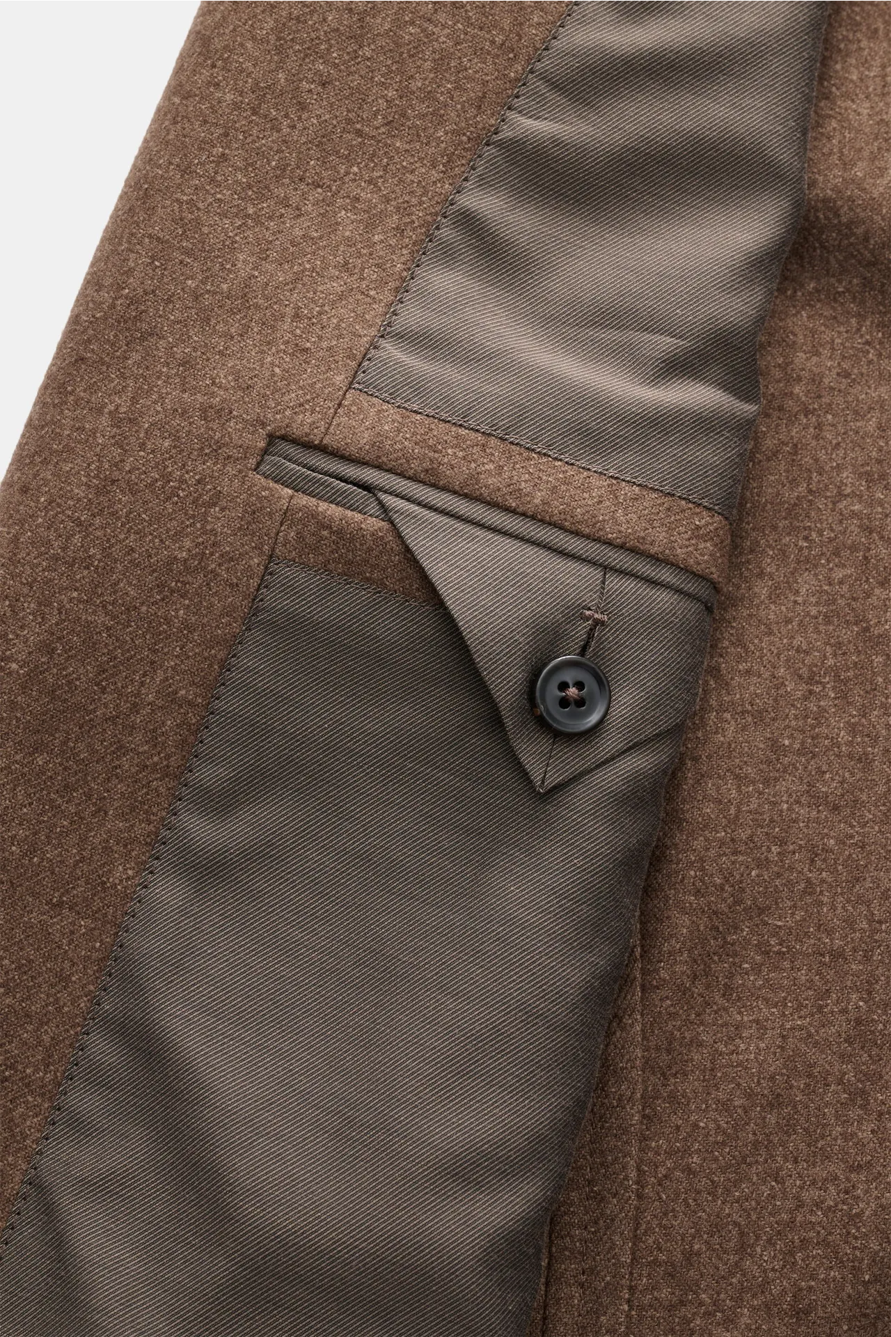 Zegna - Herren - Jacke braun meliert – Bild 5