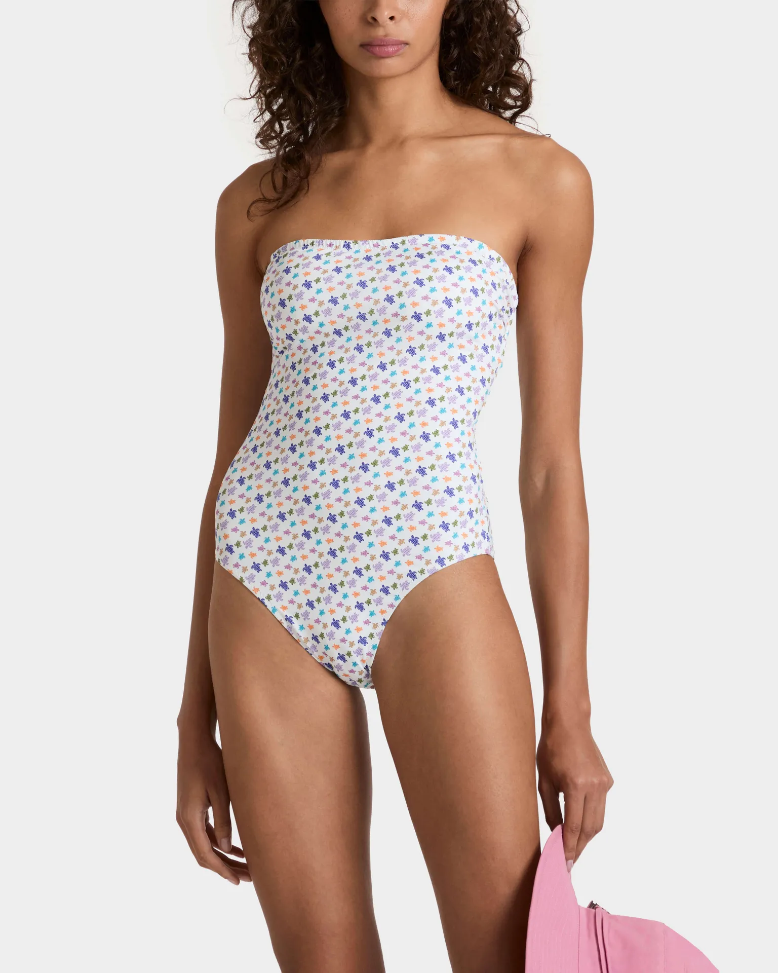 Vilebrequin - Micro Ronde Des Tortues Bustier-badeanzug Für Damen - Bademode - Facette - Weiss - Größe M – Bild 3