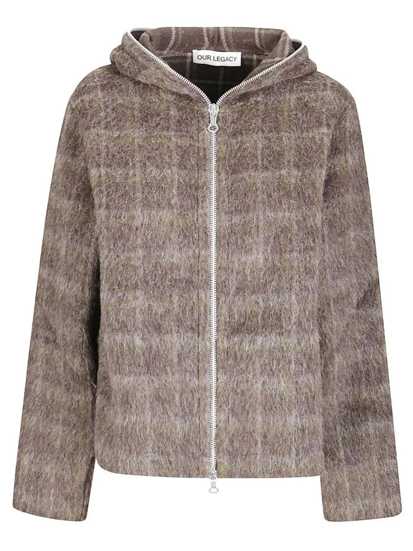 Our Legacy - Hooded Sweatshirt With Full Zip - Größe 38 - braun Our Legacy - Hooded Sweatshirt With Full Zip - Größe 38 - braun