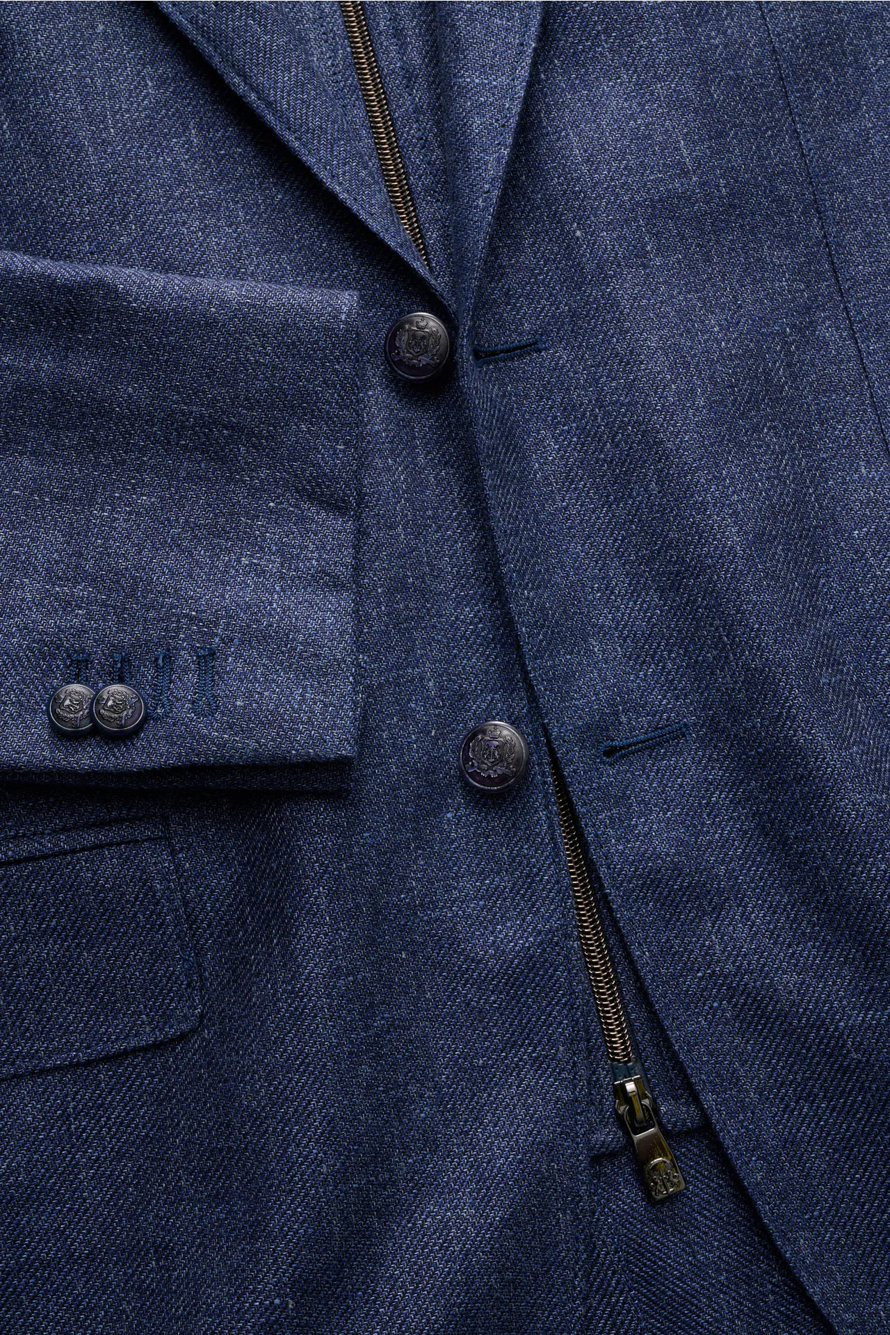 Corneliani - Herren - Sakko dunkelblau meliert – Bild 2