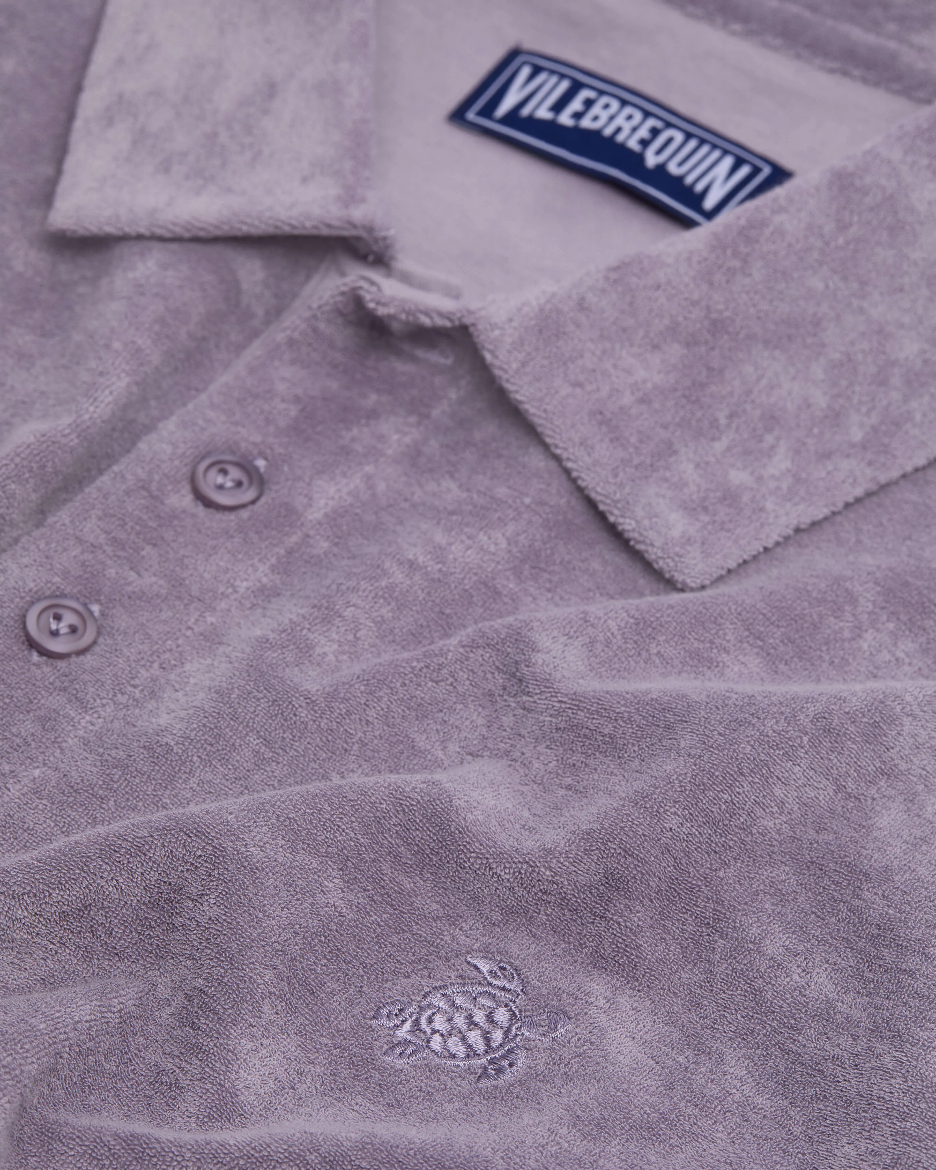 Vilebrequin - Solid Frottee-polohemd Für Herren - Polohemd - Phoenix - Violett - Größe M – Bild 6