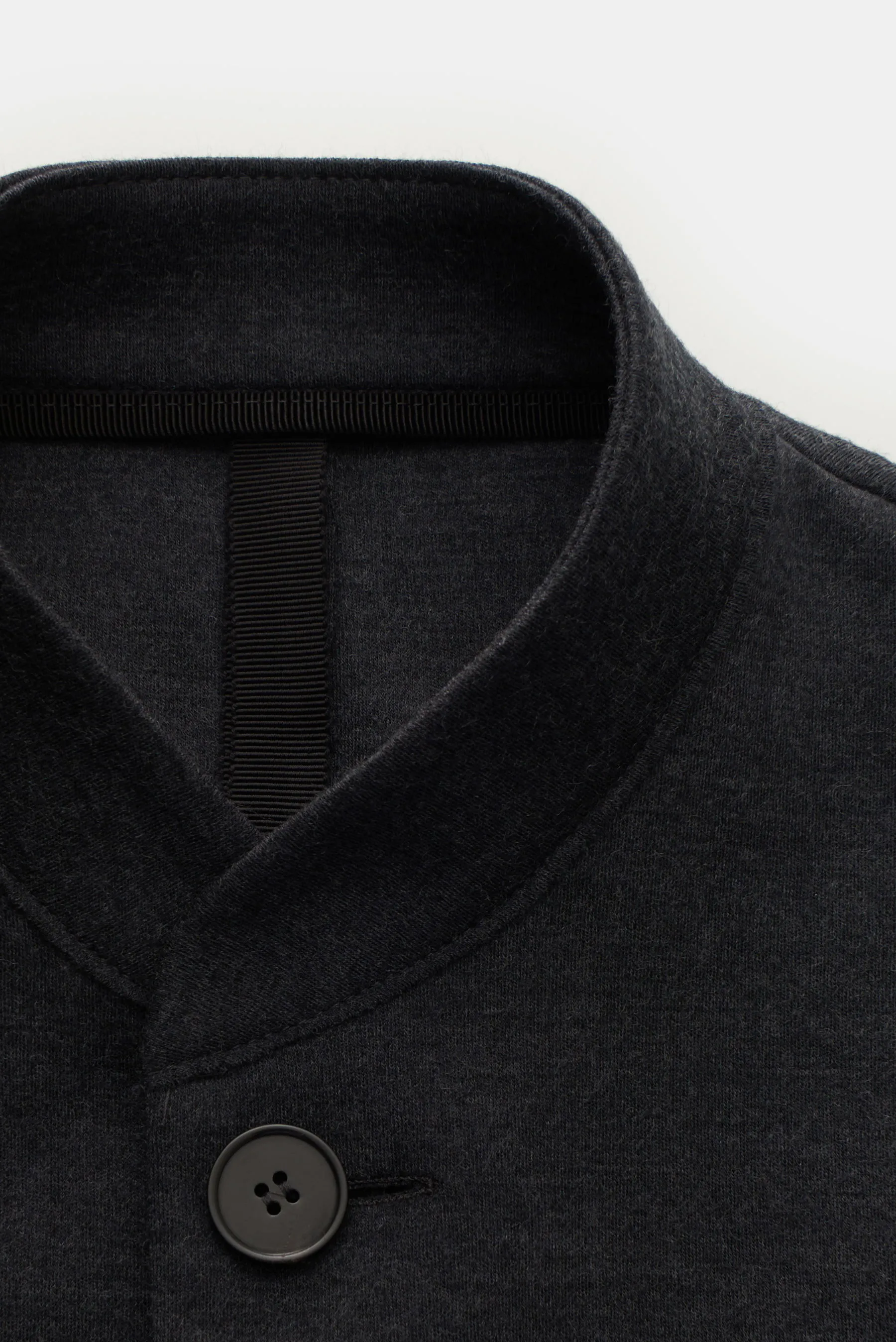 Harris Wharf London - Herren - Merino Blazer 'Nehru Jacket' anthrazit – Bild 4