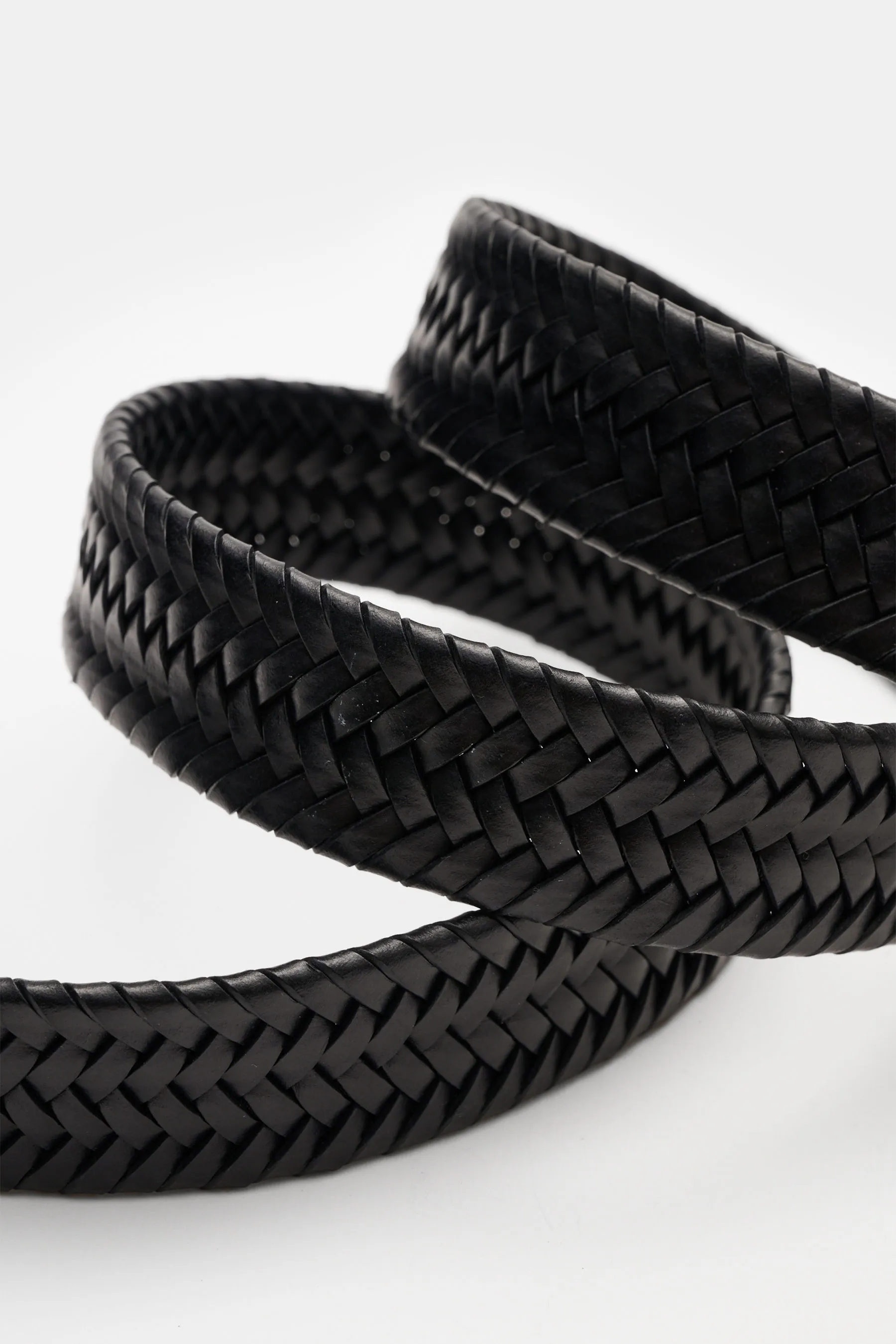 Veneta Cinture - Herren - Flechtgürtel schwarz – Bild 3