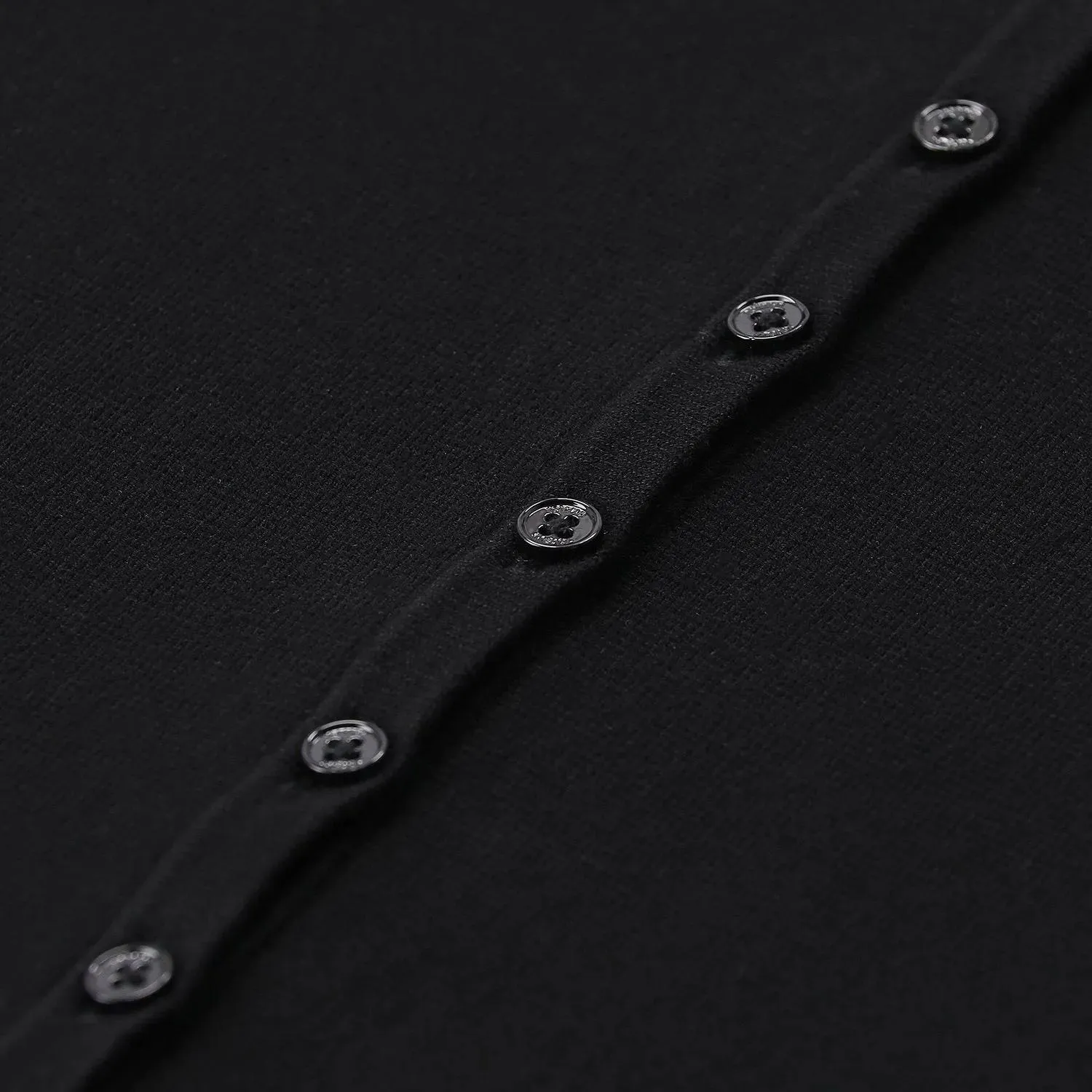 TOTEME - Strickjacke aus Materialmix - Größe M - schwarz – Bild 2